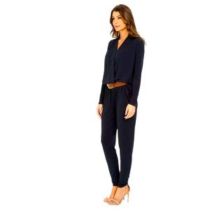 ❤️Michael Kors Womens Jumpsuit XXS Navy Blue  Long S
